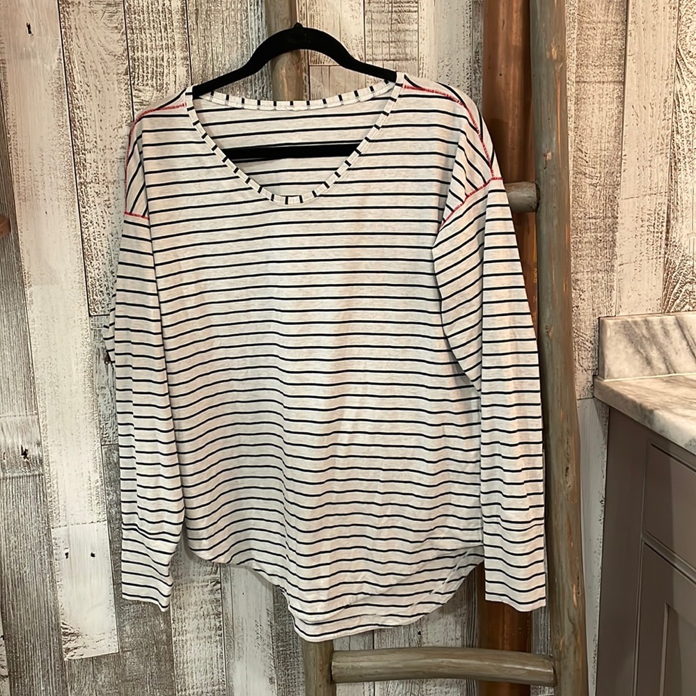 Lululemon striped long sleeved shirt